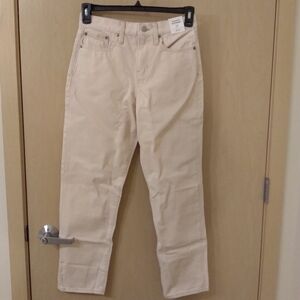 NWT J. Crew Ivory Slouchy Boyfriend Jeans (25)